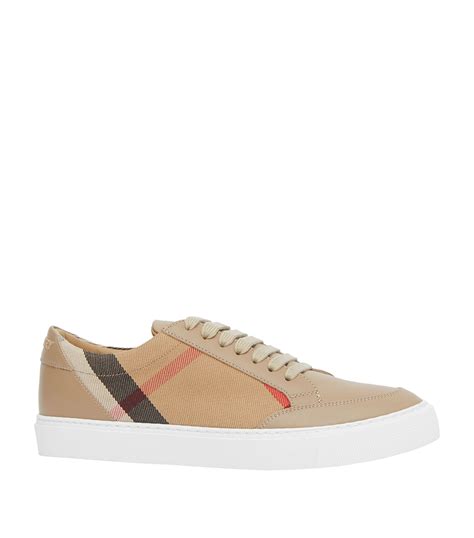 burberry leather and house check sneakers price